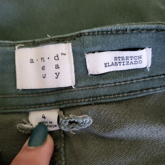 A NEW DAY STRETCH ELASTIZADO SKINNYBJEANS, GREEN, SIZE 4 - Picture 3 of 4